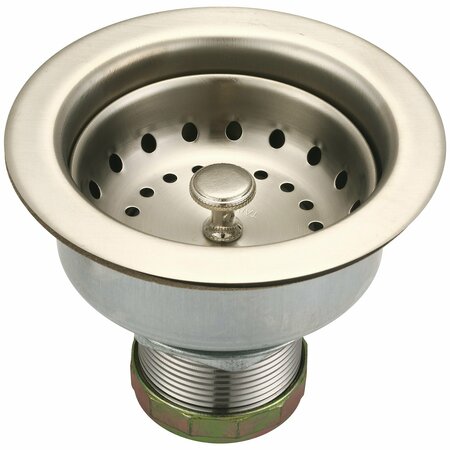 OLYMPIA Stainless Steel Double Cup Basket Strainer in PVD Brushed Nickel ACS-300400-BN